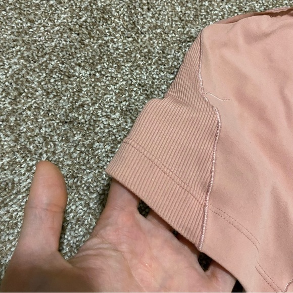 Nike Peachy Pink High Neck Workout Crop Top Small - Picture 2 of 7